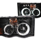Anzo 2002-2005 Dodge Ram 1500 Projector Headlights w/ Halo Black G2