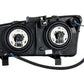 Anzo 2003-2006 Chevrolet Silverado 1500 Crystal Headlights w/ Halo Chrome
