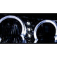 Anzo 2003-2006 Chevrolet Silverado 1500 Crystal Headlights w/ Halo Chrome