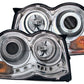 Anzo 2008-2010 Jeep Grand Cherokee Projector Headlights w/ Halo Chrome CCFL