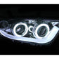 Anzo 2011-2013 Toyota Highlander Projector Headlights w/ Halo Chrome Halo