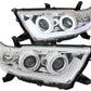 Anzo 2011-2013 Toyota Highlander Projector Headlights w/ Halo Chrome Halo