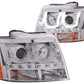 Anzo 2007-2013 Chevrolet Avalanche Projector Headlights w/ U-Bar Chrome