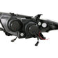 Anzo 2011-2013 Toyota Highlander Projector Headlights w/ U-Bar Black