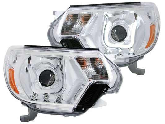 Anzo 2012-2015 Toyota Tacoma Projector Headlights w/ U-Bar Chrome