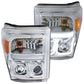 Anzo 2011-2015 Ford F-250 Projector Headlights w/ U-Bar Chrome