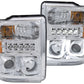 Anzo 2008-2010 Ford F-250 Projector Headlights w/ U-Bar Chrome