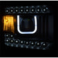 Anzo 2014-2015 Gmc Sierra Projector Headlights w/ U-Bar Black