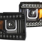 Anzo 2014-2015 Gmc Sierra Projector Headlights w/ U-Bar Black