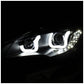 Anzo 2013-2015 Ford Escape Projector Headlights w/ U-Bar Black