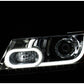 Anzo 2009-2014 Dodge Journey Projector Headlights w/ Plank Style Chrome