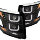 Anzo 2015-2016 Chevrolet Tahoe Projector Headlights w/ U-Bar Black Clear