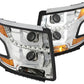 Anzo 2015-2016 Chevrolet Suburban Projector Headlights w/U-Bar Chrome Clear