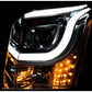 Anzo 2015-2016 Gmc Yukon Projector Headlights w/ Plank Style Design Black