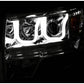 Anzo 2009-2014 Ford F-150 Projector Headlights w/ U-Bar Chrome Amber (HID T