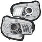 Anzo Jeep Cherokee 14-18 Projector H.L Chrome Clear With LED Halo