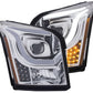 Anzo 2015-2016 Gmc Yukon Projector Headlights w/ Plank Style Switchback Chr