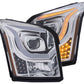 Anzo 2015-2016 Gmc Yukon Projector Headlights w/ Plank Style Switchback Chr