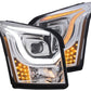 Anzo 2015-2016 Gmc Yukon Projector Headlights w/ Plank Style Switchback Chr