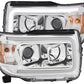 Anzo GMC Canyon 15-18 Projector Plank Style Headlight Chrome W/ Amber