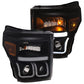 Anzo Ford Super Duty 11-16 Projector Switchback U Bar Style H.L Black Amber