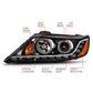 Anzo 2011-2013 Kia Sorento Projector Headlights w/ Halo Black (CCFL)