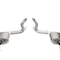 CORSA Performance Corsa 24 Ford MustangGT Touring Axle-Back Ex.Sys 3.0in Dual Rear Exit w/4.5in Blk PVD StraightCutTip 21257BLK