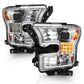 ANZO 15-17 Ford F-150 Proj Headlights w/ Plank Style Design Chrome w/ Amber Sequential Turn Signal 111409