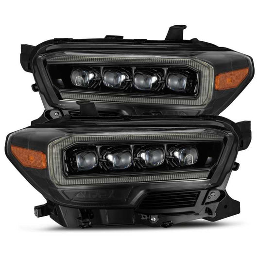 AlphaRex 16-20 Toyota Tacoma NOVA LED Projector Headlight Plank Style Alpha Black w/Activation Light 880705 *Discontinued