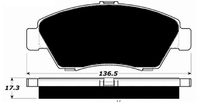 Porterfield Brake Pads for 2005 HONDA CIVIC Hatchback Si
