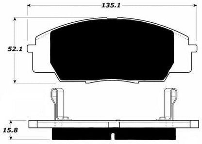 Porterfield Brake Pads for 2006 ACURA RSX Type S