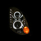 Anzo 2003-2007 Infiniti G35 Projector Headlights w/ Halo Chrome (CCFL)