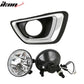 2015-2022 Chevy Colorado GMC Canyon Black Fog Lights Lamps ABS Pair