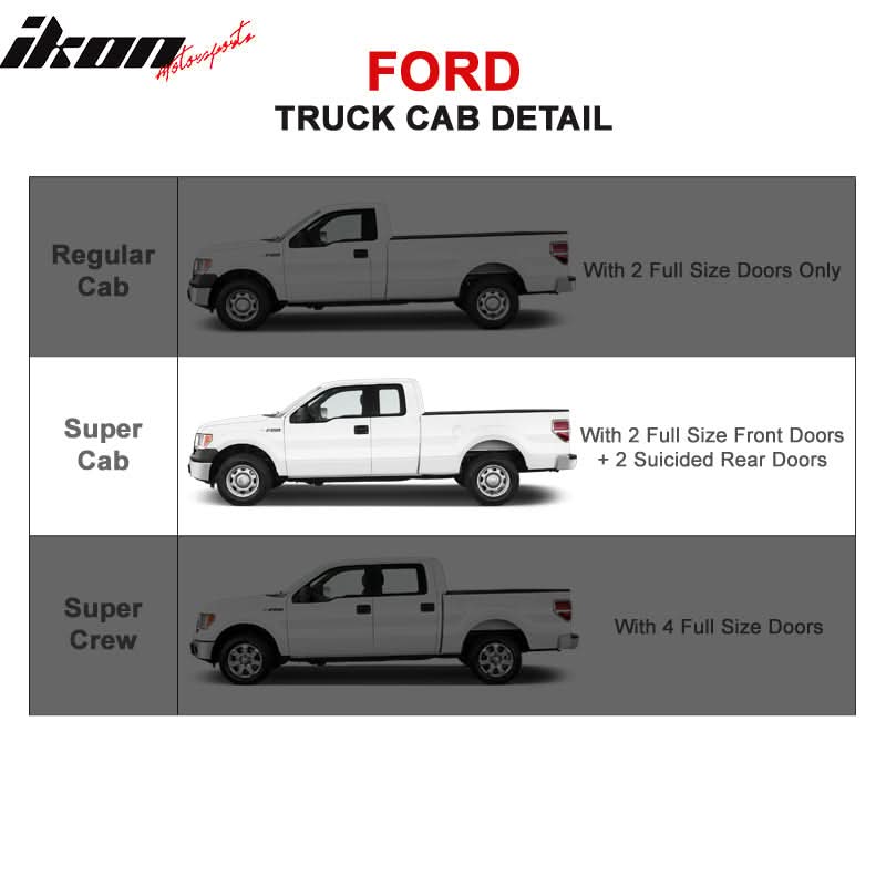 2015-2022 Ford F150 F250 F350 F450 Super Cab 5In Running Boards