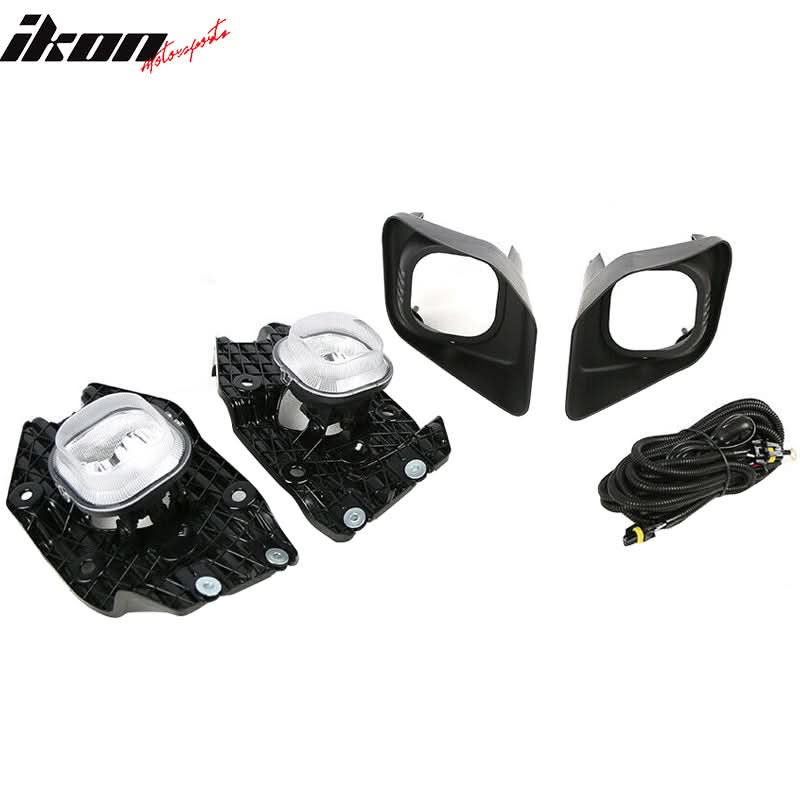 Fits 11-16 Ford F250 F350 F450 Front Bumper Assembly Fog Lights Lamps