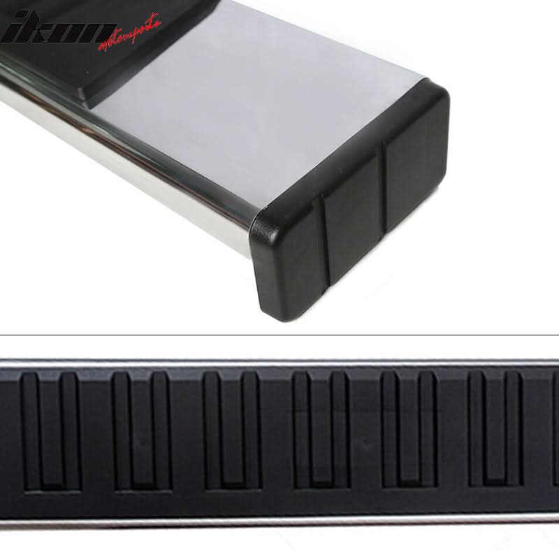 2015-2022 Ford F150 F250 Super Cab Silver 6" Running Board Aluminum