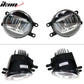 Universal Toyota Car Factory  Clear Lens Front Bumper Fog Lights Lamps