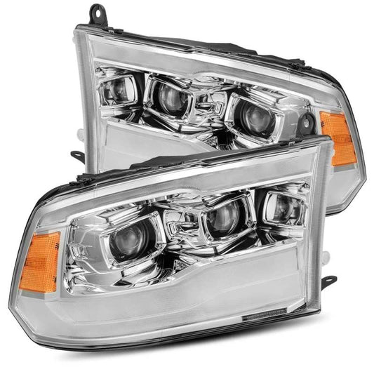 AlphaRex 09-18 Dodge Ram 1500HD PRO-Series Projector Headlights Plank Style Chrome w/Seq Signal/DRL 880598 *Discontinued