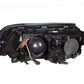 Anzo 1999-2001 BMW 3 Series E46 Projector Headlights w/ Halo Black