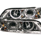Anzo 1997-2001 BMW 5 Series Projector Headlights w/ Halo Chrome
