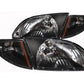 Anzo 2000-2002 Chevrolet Cavalier Crystal Headlights Black
