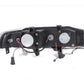 Anzo 1990-1993 Honda Accord Projector Headlights w/ Halo Chrome 1pc