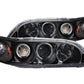 Anzo 1998-2002 Honda Accord Projector Headlights w/ Halo Black