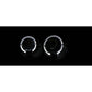 Anzo 1998-2002 Honda Accord Projector Headlights w/ Halo Black