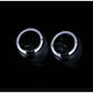 Anzo 2001-2003 Honda Civic Projector Headlights w/ Halo Black