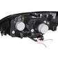 Anzo 2001-2003 Honda Civic Projector Headlights w/ Halo Chrome