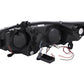 Anzo 2006-2011 Honda Civic Projector Headlights w/ Halo Chrome (CCFL)