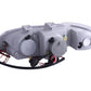 Anzo 1992-1995 Honda Civic Projector Headlights w/ Halo Chrome 1pc