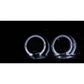 Anzo 1992-1995 Honda Civic Projector Headlights w/ Halo Chrome 1pc
