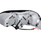 Anzo 1996-1998 Honda Civic Projector Headlights w/ Halo Chrome